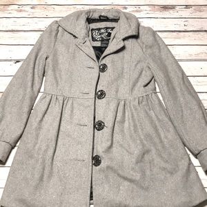 Long fancy grey coat